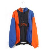 Blouson Nylon US Bleu Noir Orange Knicks-1