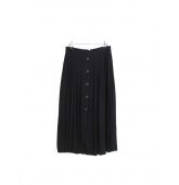 Jupe Unie Noir Vintage-1