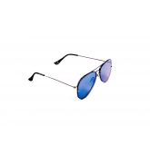 Lunette de Soleil Aviateur Verres Miroirs Bleus-2