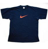 NIKE ORANGE SWOOSH - 90's T XL-1