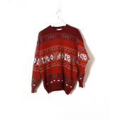 Pull Crazy Homme Ocre Rouge T S-1