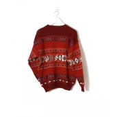 Pull Crazy Homme Ocre Rouge T S-2