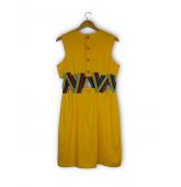 Robe unie jaune-2