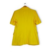 Veste tailleur manches courtes jaune-2